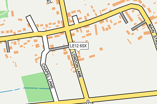 LE12 6SX map - OS OpenMap – Local (Ordnance Survey) LE12 6SX map - OS OpenMap – Local (Ordnance Survey)
