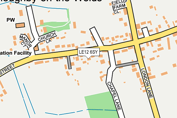 LE12 6SY map - OS OpenMap – Local (Ordnance Survey) LE12 6SY map - OS OpenMap – Local (Ordnance Survey)