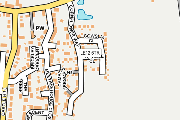 LE12 6TR map - OS OpenMap – Local (Ordnance Survey) LE12 6TR map - OS OpenMap – Local (Ordnance Survey)