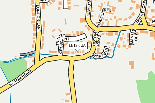 LE12 6UA map - OS OpenMap – Local (Ordnance Survey) LE12 6UA map - OS OpenMap – Local (Ordnance Survey)