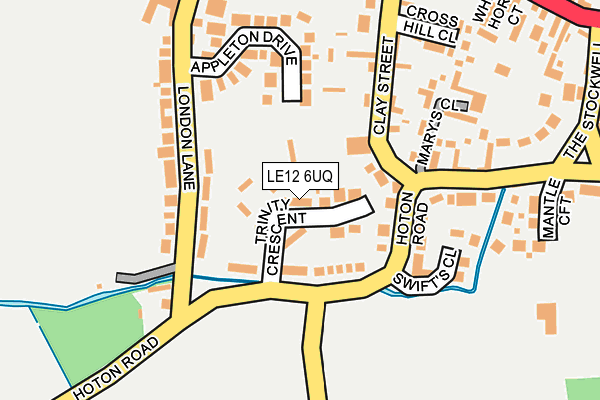 LE12 6UQ map - OS OpenMap – Local (Ordnance Survey) LE12 6UQ map - OS OpenMap – Local (Ordnance Survey)