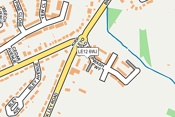 LE12 6WJ map - OS OpenMap – Local (Ordnance Survey) LE12 6WJ map - OS OpenMap – Local (Ordnance Survey)