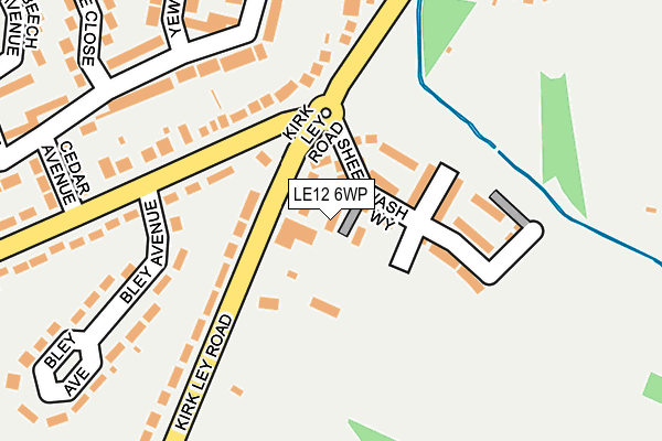 LE12 6WP map - OS OpenMap – Local (Ordnance Survey) LE12 6WP map - OS OpenMap – Local (Ordnance Survey)