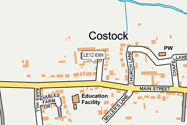LE12 6XH map - OS OpenMap – Local (Ordnance Survey) LE12 6XH map - OS OpenMap – Local (Ordnance Survey)