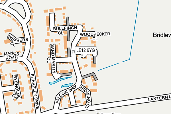 LE12 6YG map - OS OpenMap – Local (Ordnance Survey) LE12 6YG map - OS OpenMap – Local (Ordnance Survey)