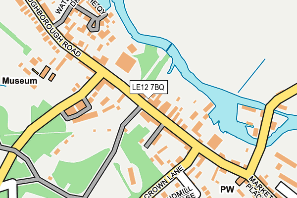 LE12 7BQ map - OS OpenMap – Local (Ordnance Survey) LE12 7BQ map - OS OpenMap – Local (Ordnance Survey)