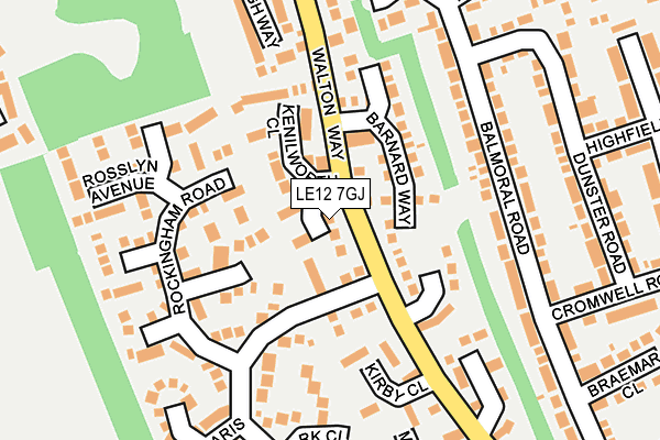 LE12 7GJ map - OS OpenMap – Local (Ordnance Survey) LE12 7GJ map - OS OpenMap – Local (Ordnance Survey)