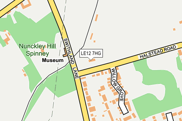 LE12 7HG map - OS OpenMap – Local (Ordnance Survey) LE12 7HG map - OS OpenMap – Local (Ordnance Survey)