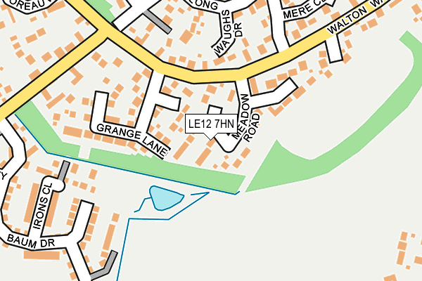 LE12 7HN map - OS OpenMap – Local (Ordnance Survey) LE12 7HN map - OS OpenMap – Local (Ordnance Survey)
