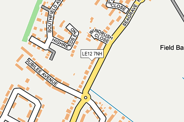 LE12 7NH map - OS OpenMap – Local (Ordnance Survey) LE12 7NH map - OS OpenMap – Local (Ordnance Survey)
