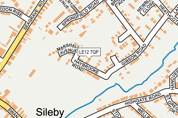 LE12 7QP map - OS OpenMap – Local (Ordnance Survey) LE12 7QP map - OS OpenMap – Local (Ordnance Survey)