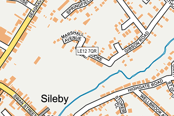 LE12 7QR map - OS OpenMap – Local (Ordnance Survey) LE12 7QR map - OS OpenMap – Local (Ordnance Survey)
