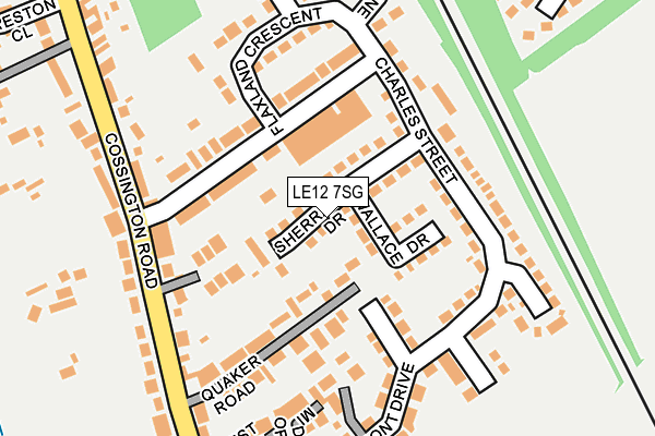 LE12 7SG map - OS OpenMap – Local (Ordnance Survey) LE12 7SG map - OS OpenMap – Local (Ordnance Survey)