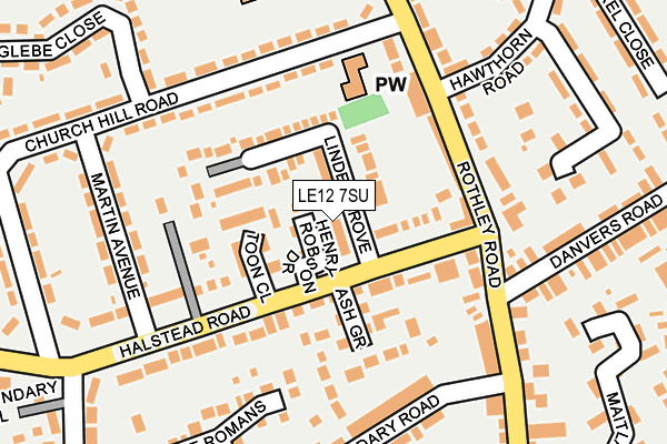 LE12 7SU map - OS OpenMap – Local (Ordnance Survey) LE12 7SU map - OS OpenMap – Local (Ordnance Survey)