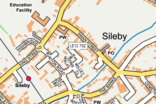 LE12 7SZ map - OS OpenMap – Local (Ordnance Survey) LE12 7SZ map - OS OpenMap – Local (Ordnance Survey)