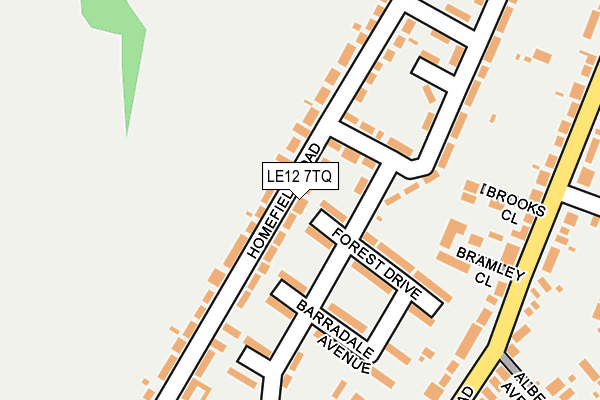 LE12 7TQ map - OS OpenMap – Local (Ordnance Survey) LE12 7TQ map - OS OpenMap – Local (Ordnance Survey)