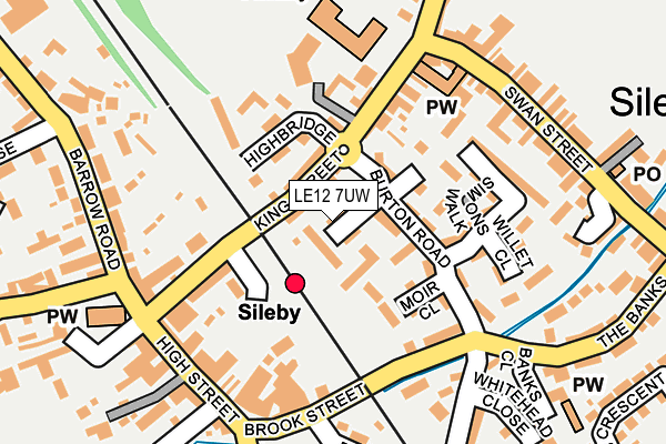 LE12 7UW map - OS OpenMap – Local (Ordnance Survey) LE12 7UW map - OS OpenMap – Local (Ordnance Survey)