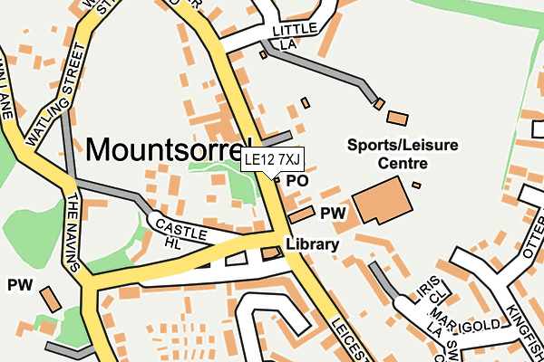 LE12 7XJ map - OS OpenMap – Local (Ordnance Survey) LE12 7XJ map - OS OpenMap – Local (Ordnance Survey)
