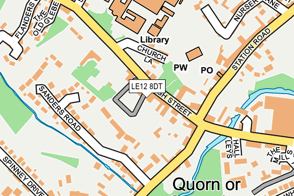 LE12 8DT map - OS OpenMap – Local (Ordnance Survey) LE12 8DT map - OS OpenMap – Local (Ordnance Survey)