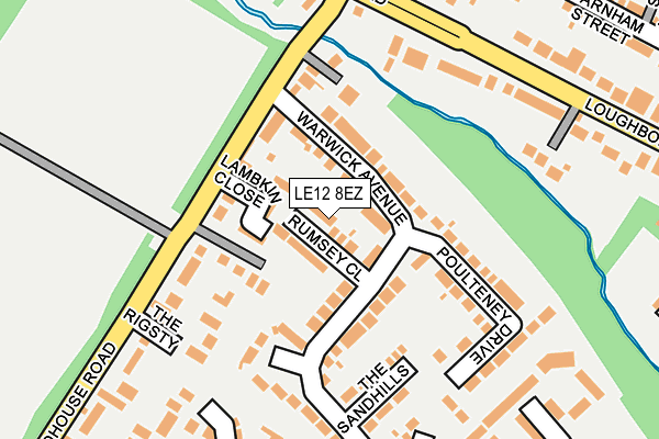 LE12 8EZ map - OS OpenMap – Local (Ordnance Survey) LE12 8EZ map - OS OpenMap – Local (Ordnance Survey)