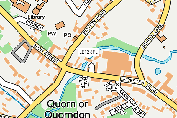 LE12 8FL map - OS OpenMap – Local (Ordnance Survey) LE12 8FL map - OS OpenMap – Local (Ordnance Survey)