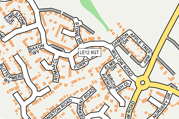 LE12 8GT map - OS OpenMap – Local (Ordnance Survey) LE12 8GT map - OS OpenMap – Local (Ordnance Survey)