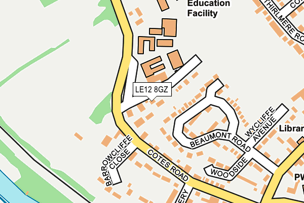 LE12 8GZ map - OS OpenMap – Local (Ordnance Survey) LE12 8GZ map - OS OpenMap – Local (Ordnance Survey)