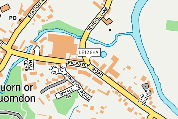LE12 8HA map - OS OpenMap – Local (Ordnance Survey) LE12 8HA map - OS OpenMap – Local (Ordnance Survey)