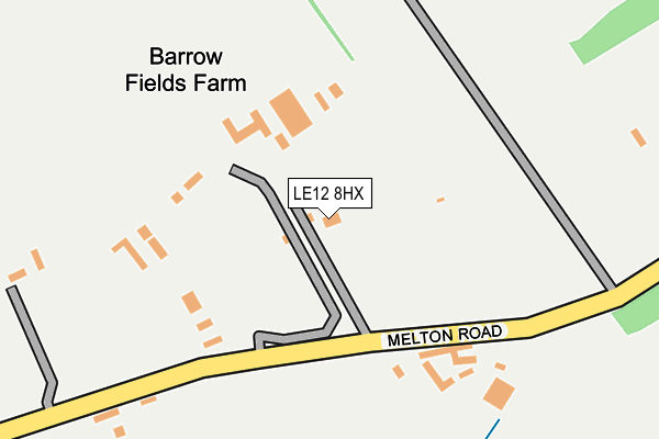 LE12 8HX map - OS OpenMap – Local (Ordnance Survey) LE12 8HX map - OS OpenMap – Local (Ordnance Survey)