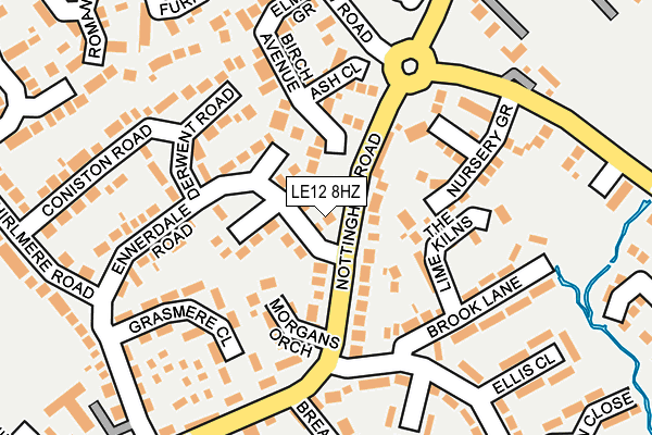 LE12 8HZ map - OS OpenMap – Local (Ordnance Survey) LE12 8HZ map - OS OpenMap – Local (Ordnance Survey)
