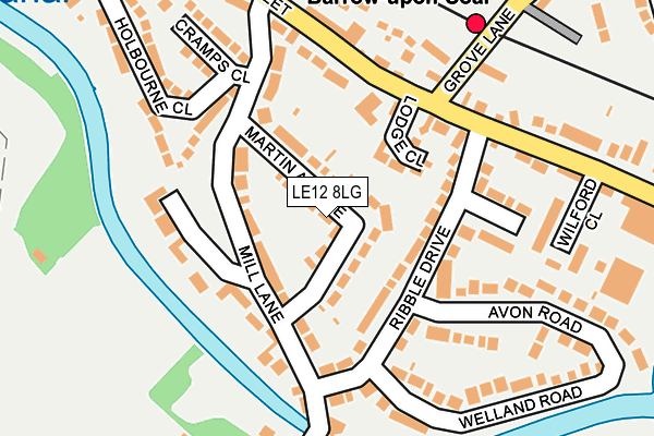 LE12 8LG map - OS OpenMap – Local (Ordnance Survey) LE12 8LG map - OS OpenMap – Local (Ordnance Survey)