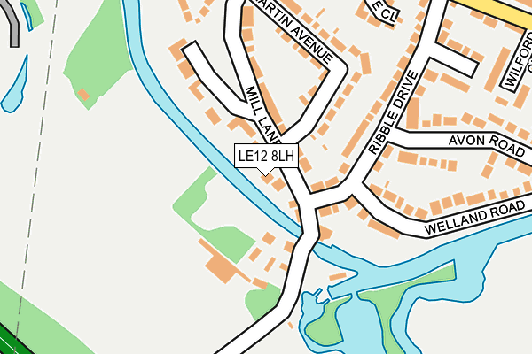 LE12 8LH map - OS OpenMap – Local (Ordnance Survey) LE12 8LH map - OS OpenMap – Local (Ordnance Survey)