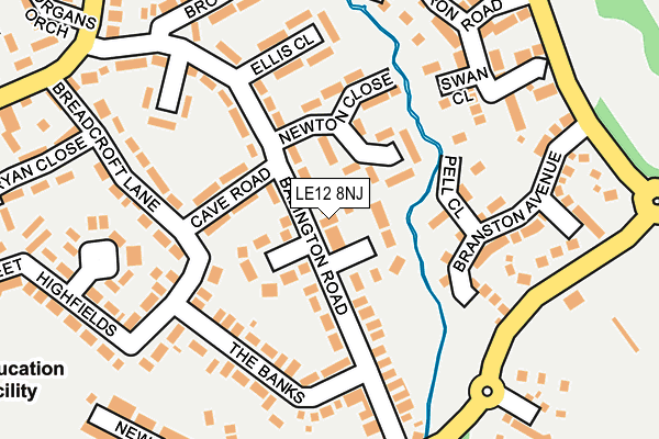 LE12 8NJ map - OS OpenMap – Local (Ordnance Survey) LE12 8NJ map - OS OpenMap – Local (Ordnance Survey)