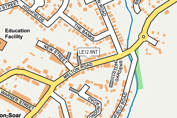 LE12 8NT map - OS OpenMap – Local (Ordnance Survey) LE12 8NT map - OS OpenMap – Local (Ordnance Survey)
