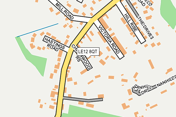 LE12 8QT map - OS OpenMap – Local (Ordnance Survey) LE12 8QT map - OS OpenMap – Local (Ordnance Survey)