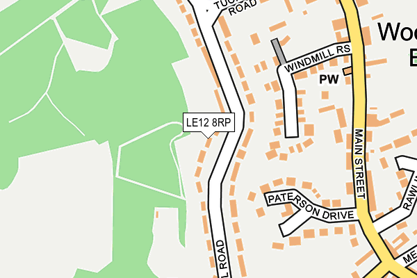 LE12 8RP map - OS OpenMap – Local (Ordnance Survey) LE12 8RP map - OS OpenMap – Local (Ordnance Survey)