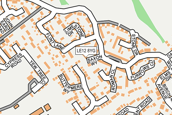 LE12 8YG map - OS OpenMap – Local (Ordnance Survey) LE12 8YG map - OS OpenMap – Local (Ordnance Survey)