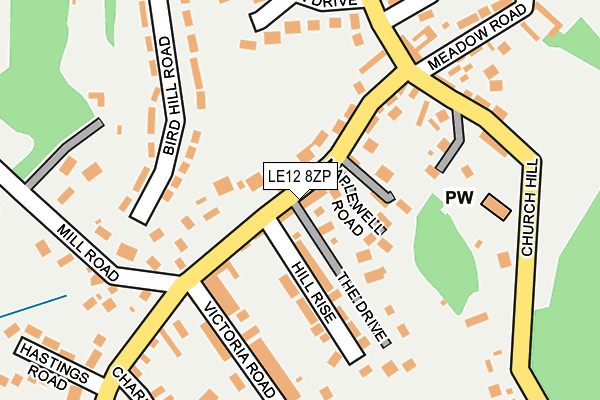 LE12 8ZP map - OS OpenMap – Local (Ordnance Survey) LE12 8ZP map - OS OpenMap – Local (Ordnance Survey)
