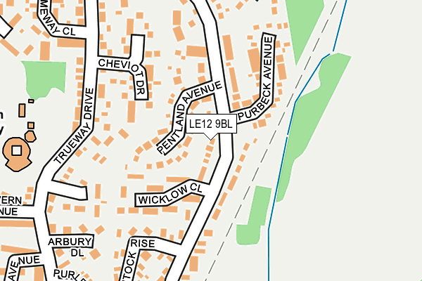 LE12 9BL map - OS OpenMap – Local (Ordnance Survey) LE12 9BL map - OS OpenMap – Local (Ordnance Survey)
