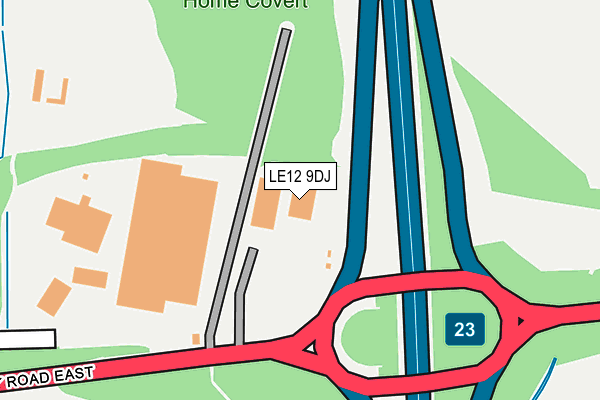 LE12 9DJ map - OS OpenMap – Local (Ordnance Survey) LE12 9DJ map - OS OpenMap – Local (Ordnance Survey)