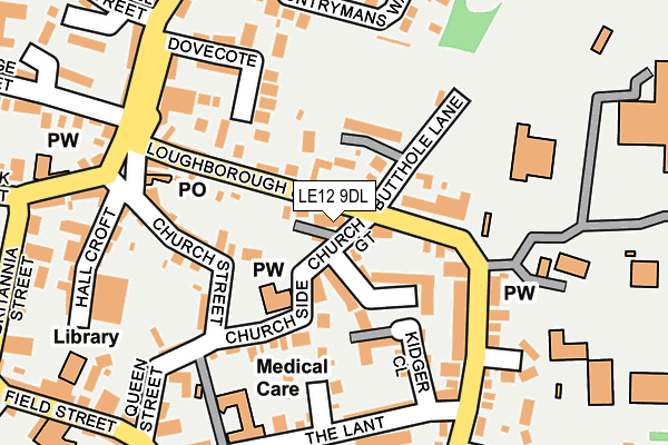 LE12 9DL map - OS OpenMap – Local (Ordnance Survey) LE12 9DL map - OS OpenMap – Local (Ordnance Survey)