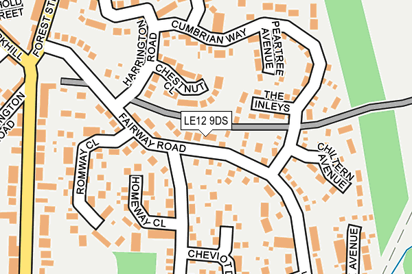 LE12 9DS map - OS OpenMap – Local (Ordnance Survey) LE12 9DS map - OS OpenMap – Local (Ordnance Survey)