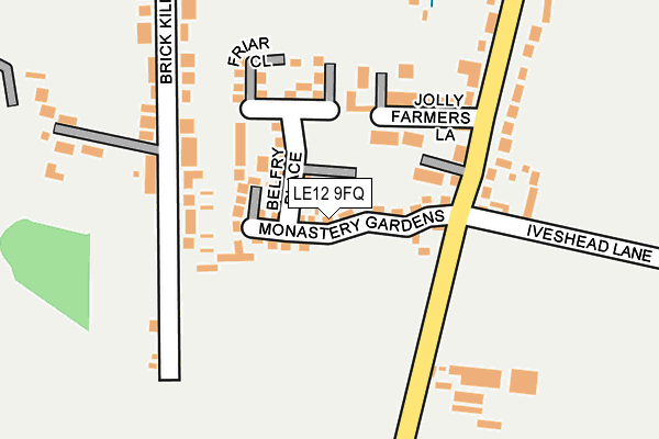 LE12 9FQ map - OS OpenMap – Local (Ordnance Survey) LE12 9FQ map - OS OpenMap – Local (Ordnance Survey)