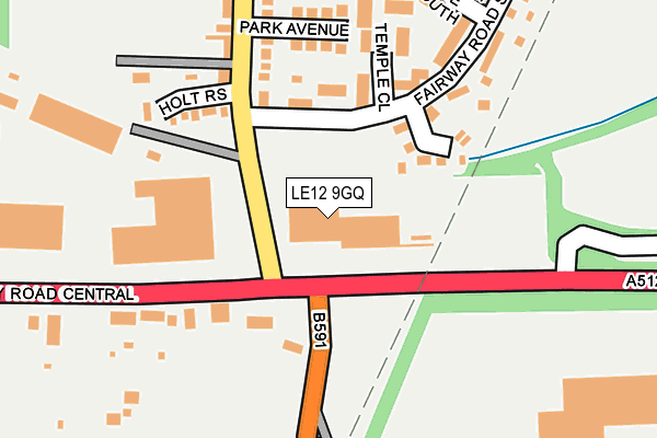LE12 9GQ map - OS OpenMap – Local (Ordnance Survey) LE12 9GQ map - OS OpenMap – Local (Ordnance Survey)
