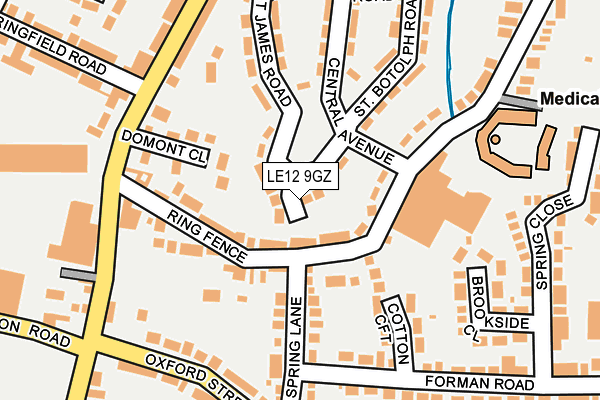 LE12 9GZ map - OS OpenMap – Local (Ordnance Survey) LE12 9GZ map - OS OpenMap – Local (Ordnance Survey)