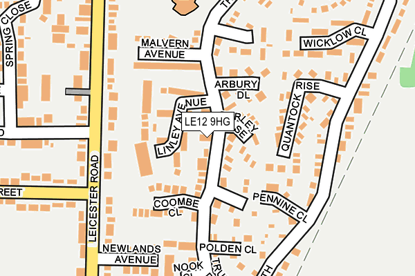 LE12 9HG map - OS OpenMap – Local (Ordnance Survey) LE12 9HG map - OS OpenMap – Local (Ordnance Survey)