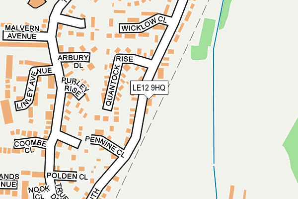 LE12 9HQ map - OS OpenMap – Local (Ordnance Survey) LE12 9HQ map - OS OpenMap – Local (Ordnance Survey)