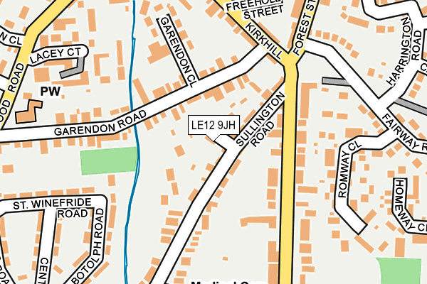 LE12 9JH map - OS OpenMap – Local (Ordnance Survey) LE12 9JH map - OS OpenMap – Local (Ordnance Survey)