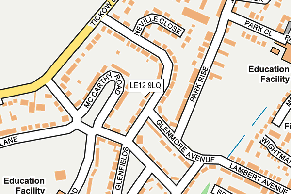 LE12 9LQ map - OS OpenMap – Local (Ordnance Survey) LE12 9LQ map - OS OpenMap – Local (Ordnance Survey)