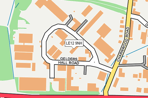 LE12 9NH map - OS OpenMap – Local (Ordnance Survey) LE12 9NH map - OS OpenMap – Local (Ordnance Survey)